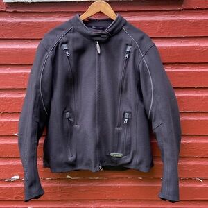 Harley-Davidson FXRG Black Nylon Motorcycle Jacket 98366-05VW Women’s Size XL